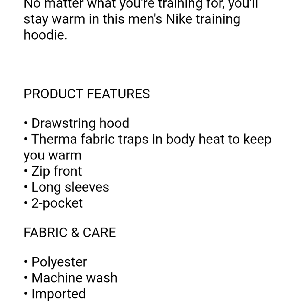 Last one.. Nike Therma full-zip training hoodie - Picture 6 of 9